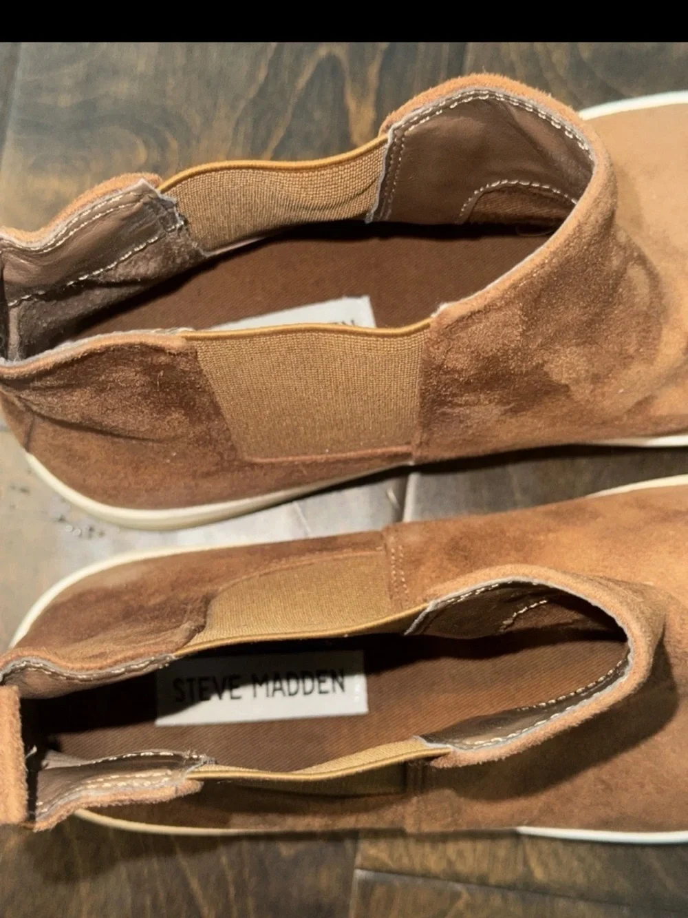 Steve Madden Brown Suede Boots 8 Platform Booties